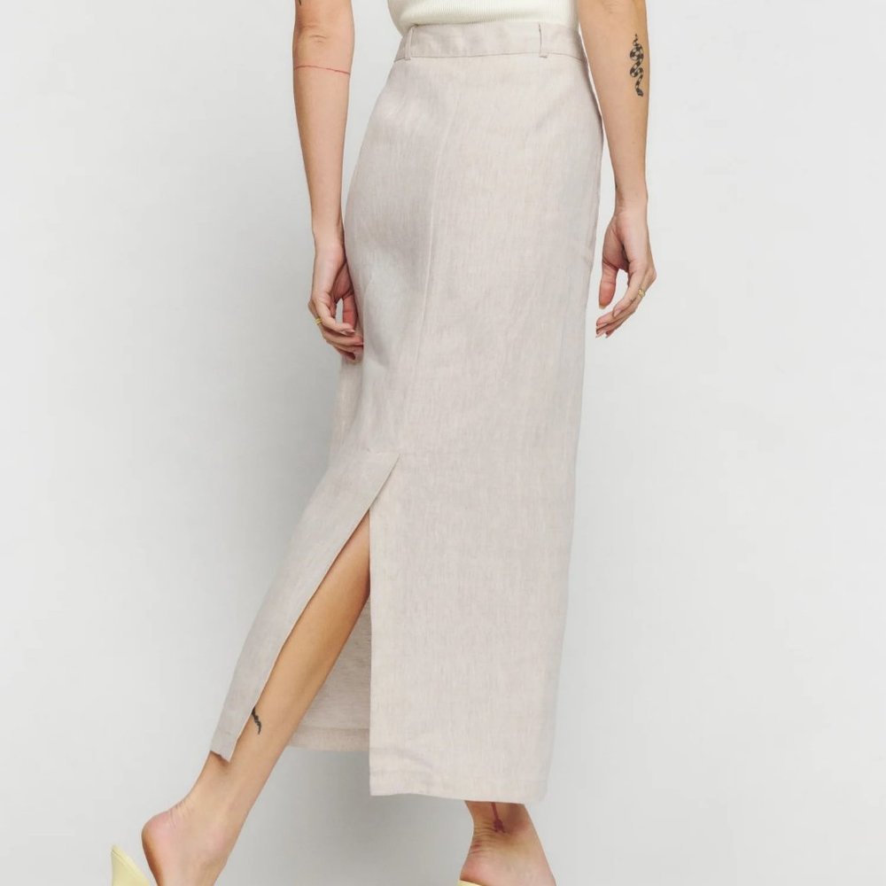 Gia Linen Skirt - Reformation